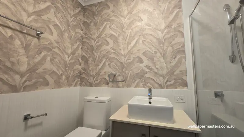 Toilet Wallpaper Installation