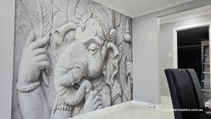 Custom mural Wallpaper Installation