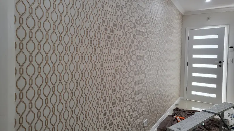 Hallway Wallpaper Installation