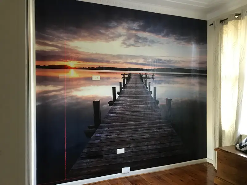 Custom mural Wallpaper Installation