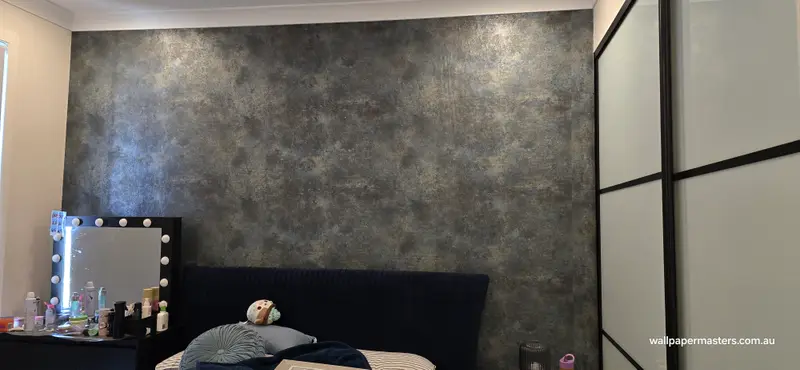 Bedroom Wallpaper Installation