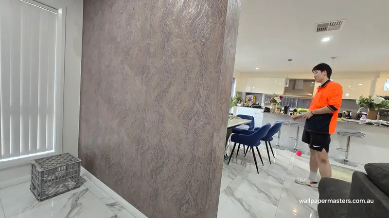 Dining Wallpaper Installation