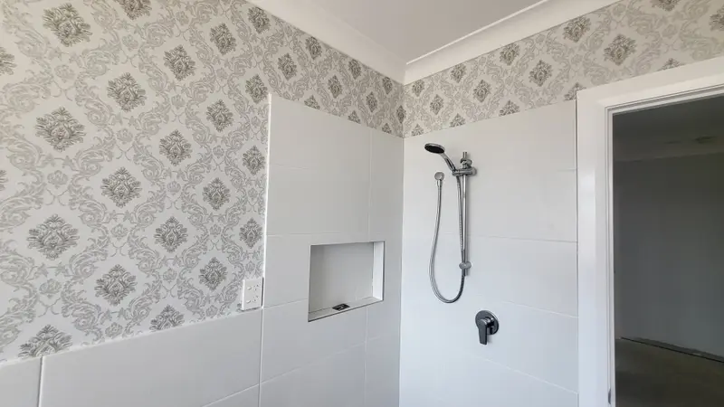 Toilet Wallpaper Installation