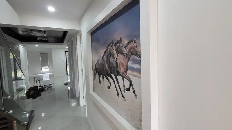 Custom mural Wallpaper Installation