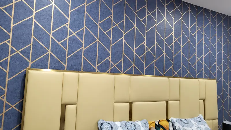Bedroom Wallpaper Installation