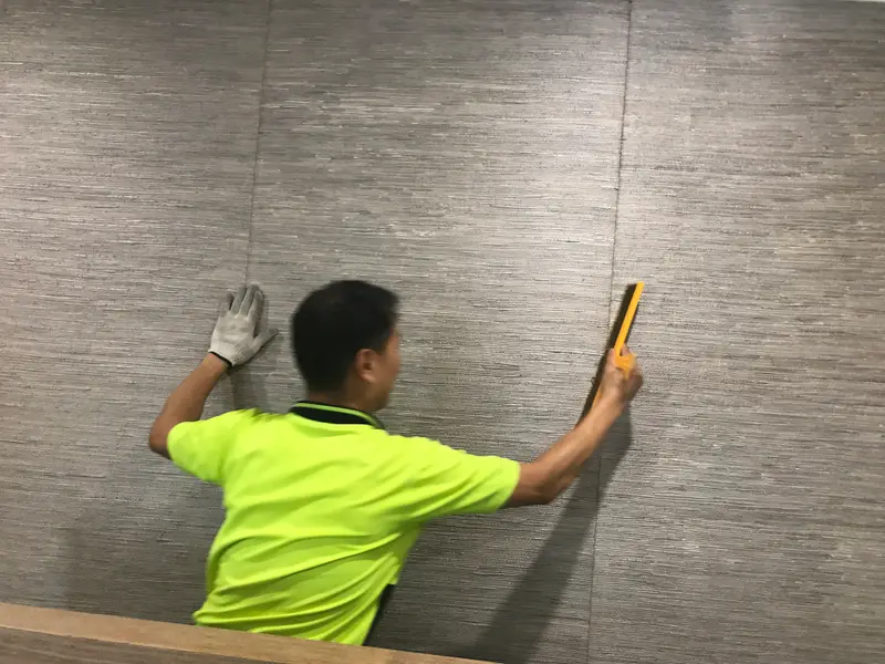 Bedroom Wallpaper Installation