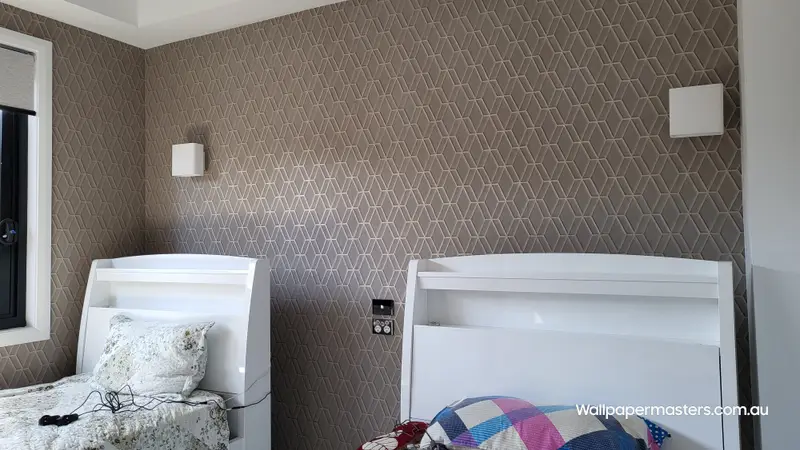 Bedroom Wallpaper Installation
