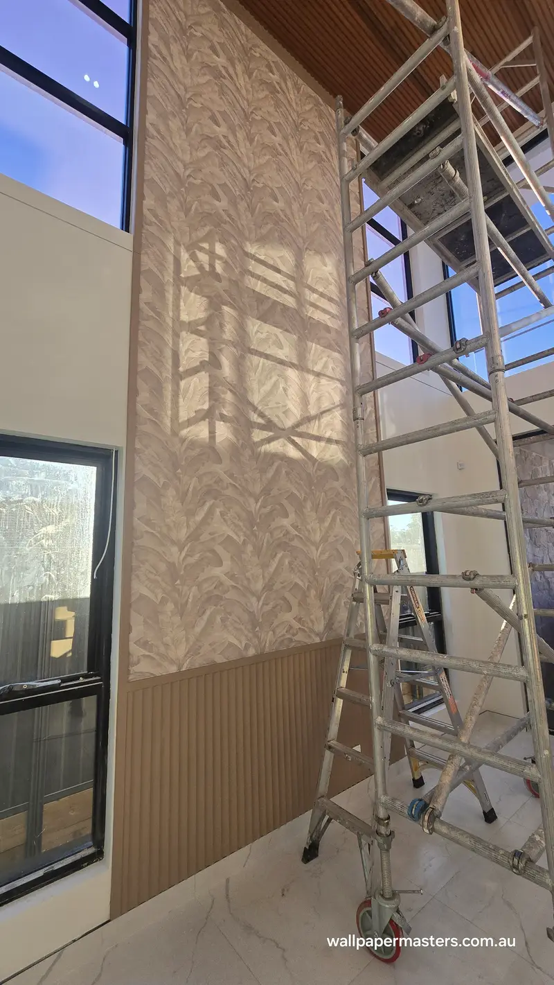Staircase Wallpaper Installation