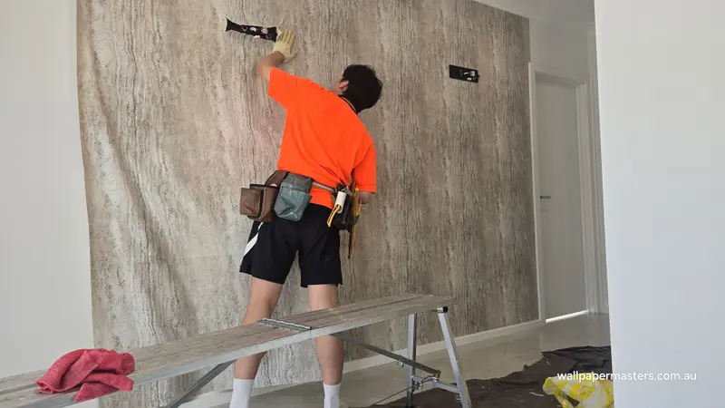 Hallway Wallpaper Installation