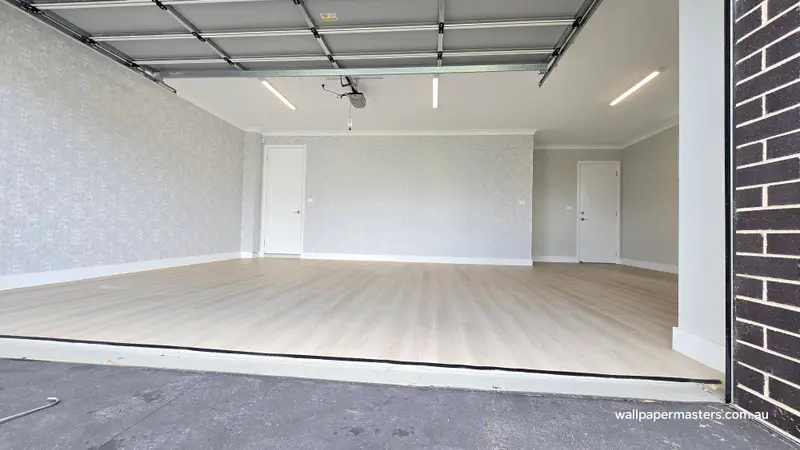 Garage Wallpaper Installation