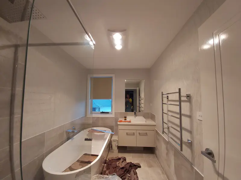 Toilet Wallpaper Installation