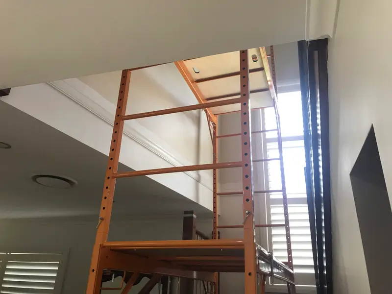 Staircase Wallpaper Installation