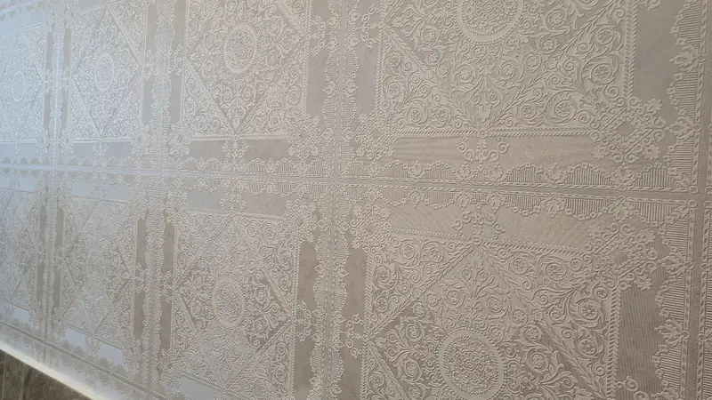 Toilet Wallpaper Installation