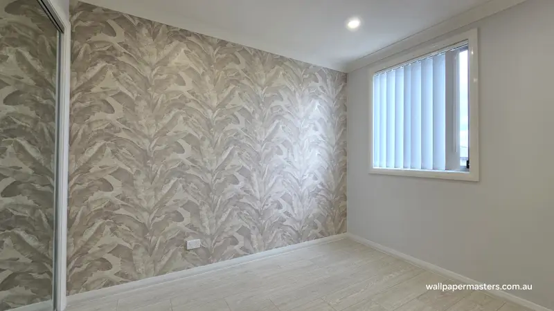Bedroom Wallpaper Installation