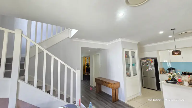 Staircase Wallpaper Installation