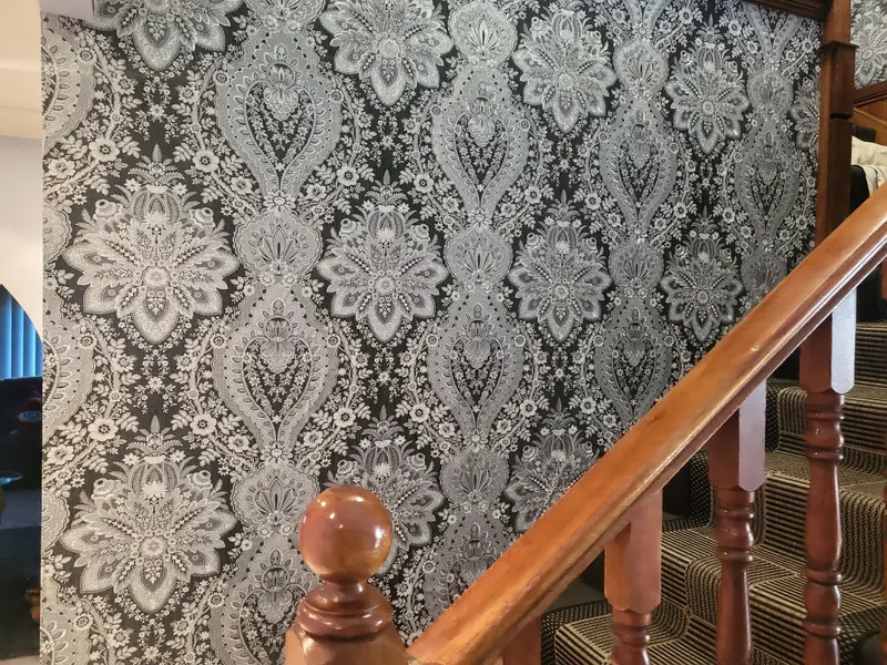 Staircase Wallpaper Installation