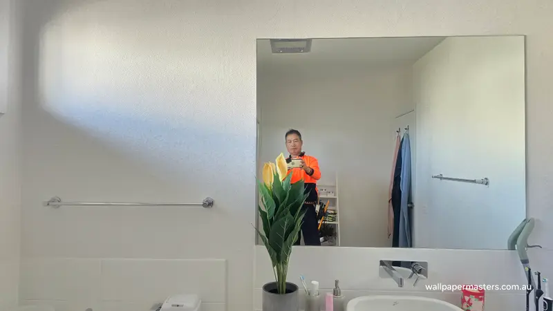 Toilet Wallpaper Installation