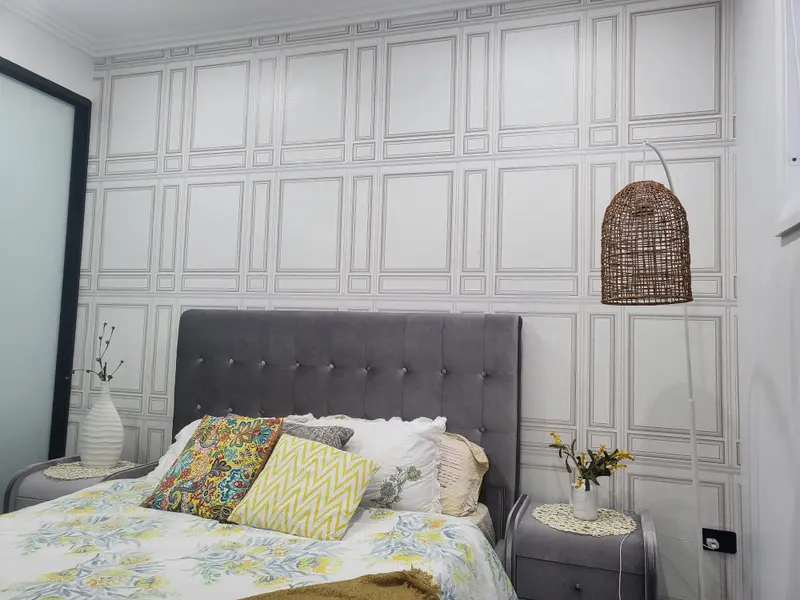 Bedroom Wallpaper Installation