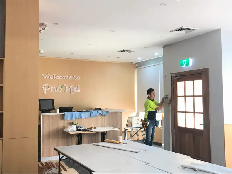 Commercial, Shops Wallpaper Installation