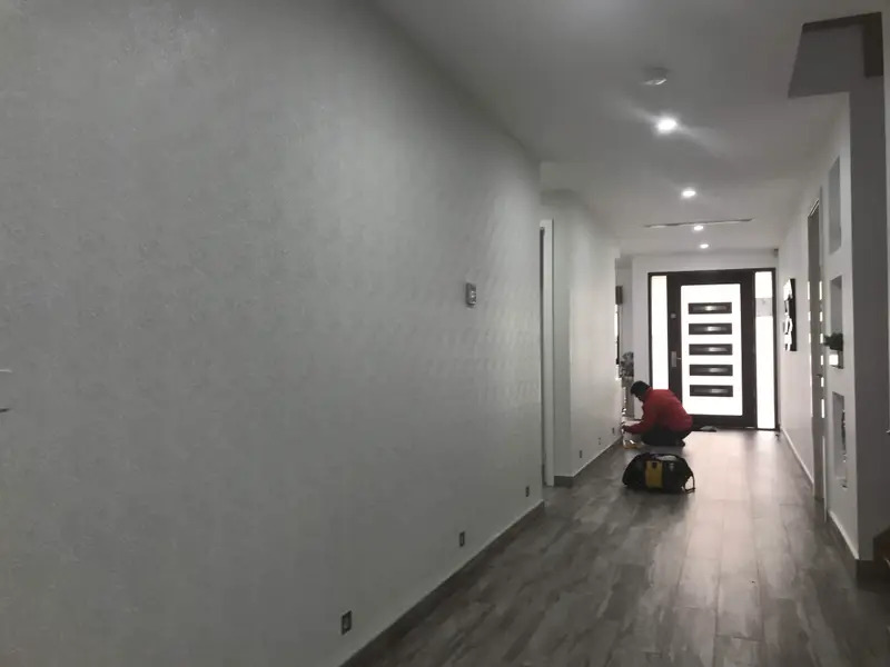 Hallway Wallpaper Installation