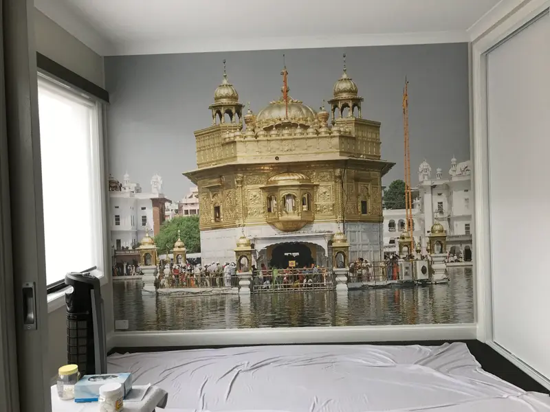 Custom mural Wallpaper Installation