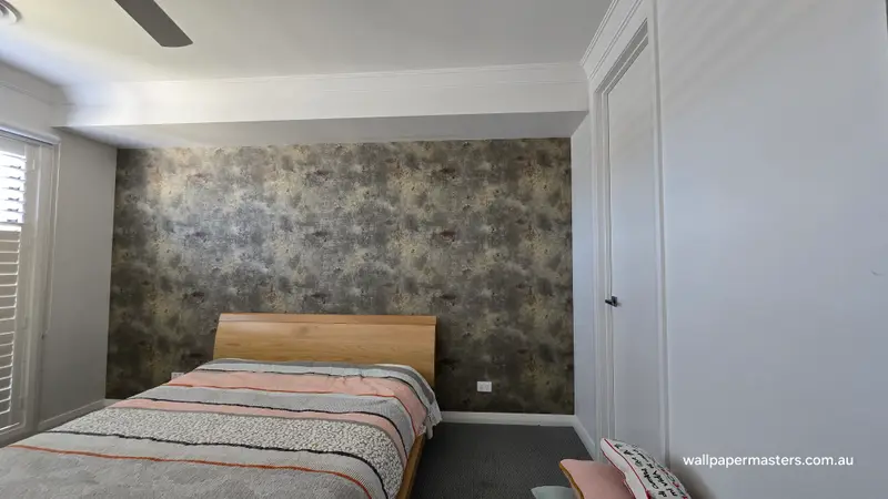 Bedroom Wallpaper Installation