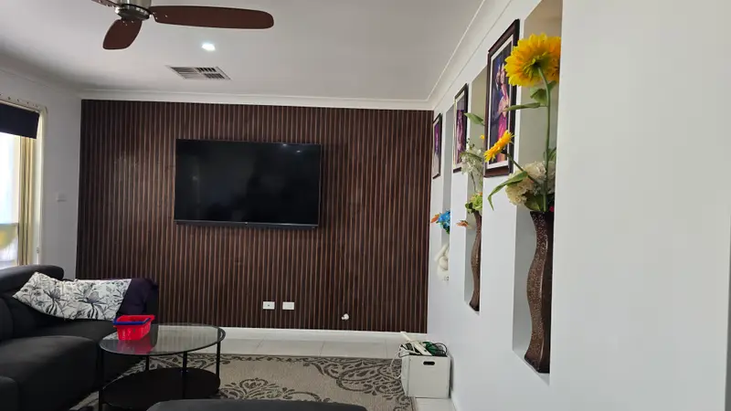 TV Back Wallpaper Installation
