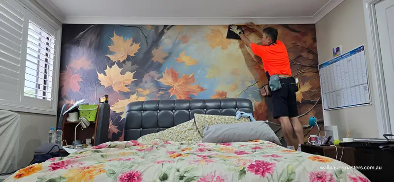Custom mural Wallpaper Installation