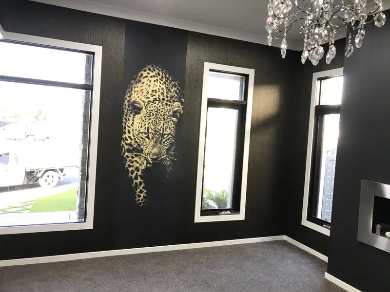 Fireplace Wallpaper Installation