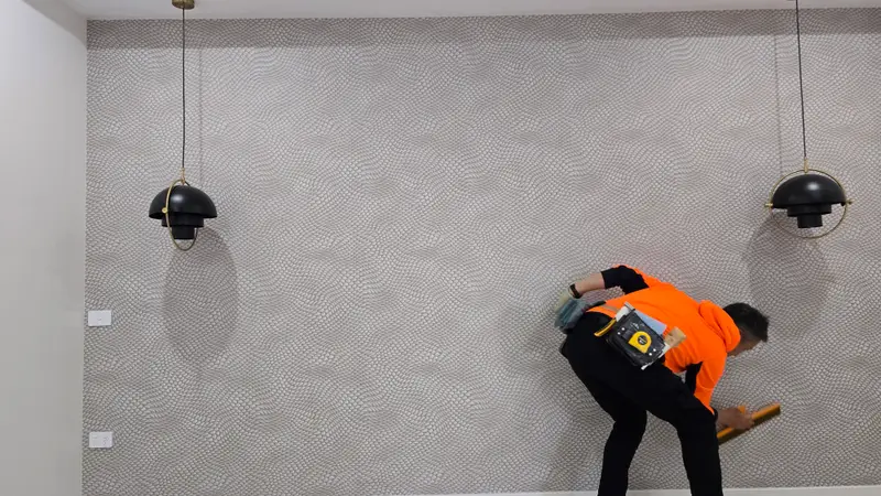 Bedroom Wallpaper Installation