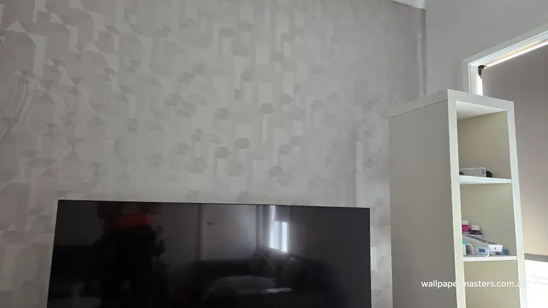 TV Back Wallpaper Installation