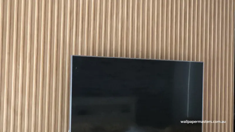 TV Back Wallpaper Installation