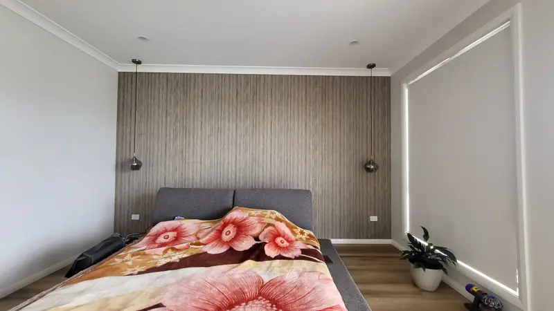 Bedroom Wallpaper Installation
