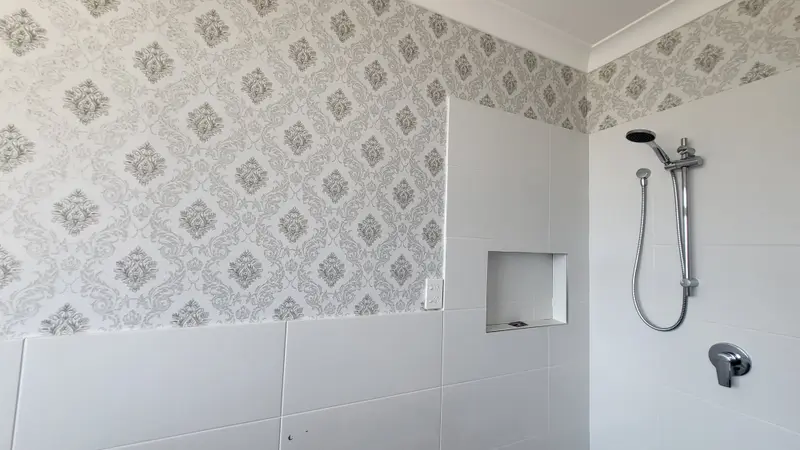 Toilet Wallpaper Installation