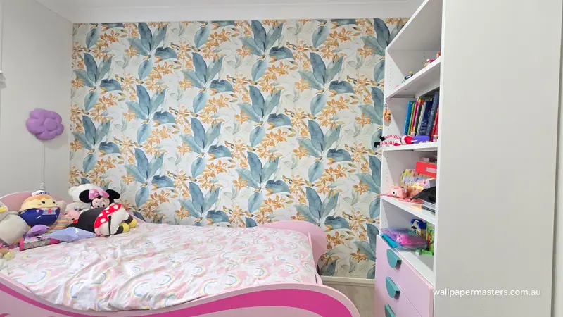 Bedroom Wallpaper Installation