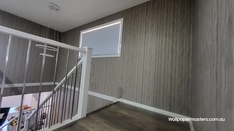 Staircase Wallpaper Installation