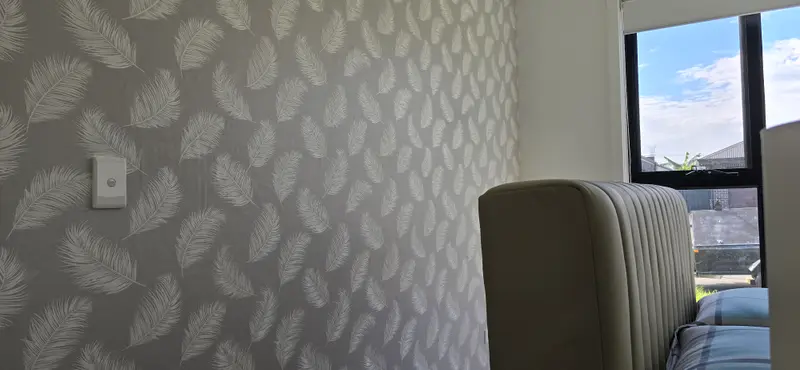 Bedroom Wallpaper Installation