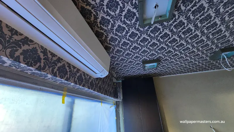 Ceiling Wallpaper Installation