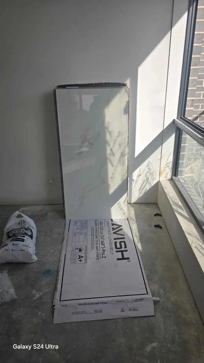 TV Back Wallpaper Installation