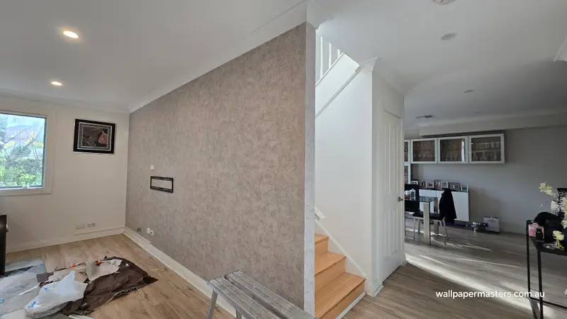 TV Back Wallpaper Installation