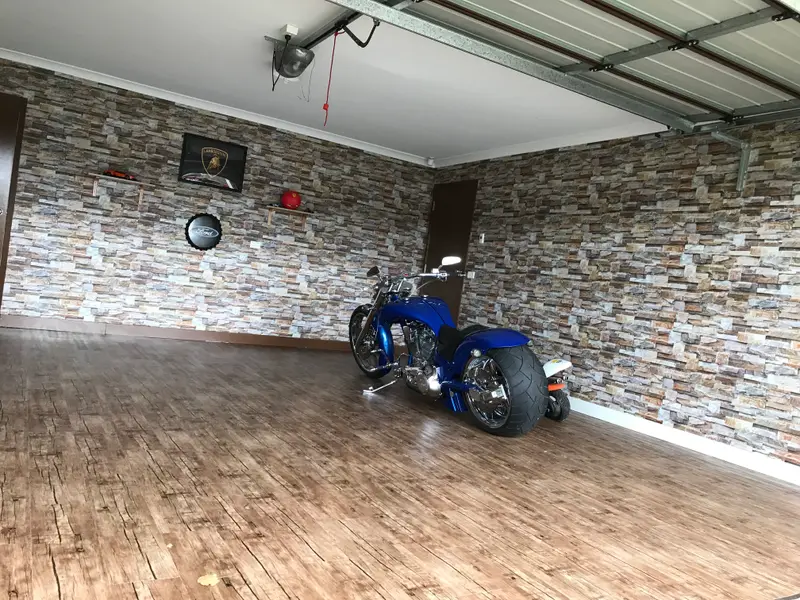 Garage Wallpaper Installation