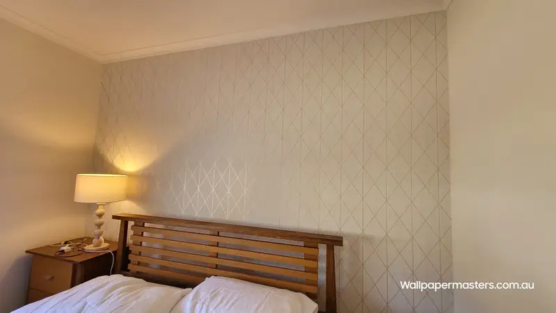 Bedroom Wallpaper Installation
