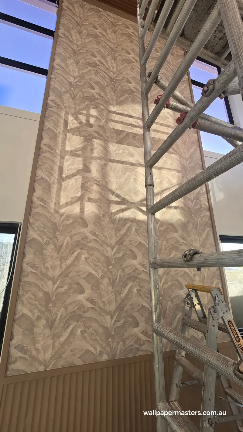 Staircase Wallpaper Installation