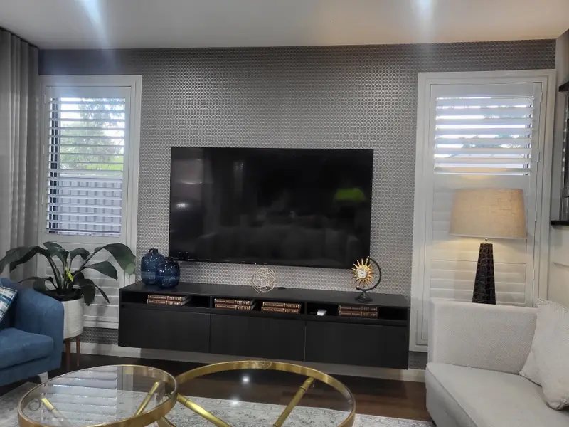 TV Back Wallpaper Installation
