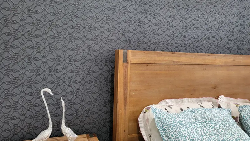 Bedroom Wallpaper Installation