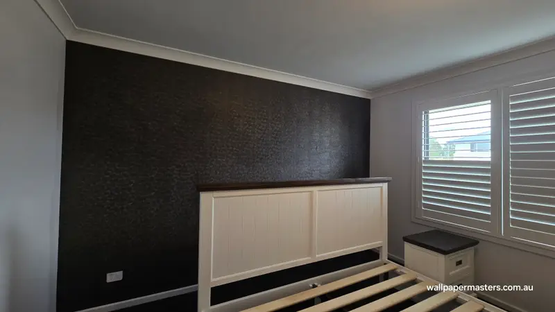 Bedroom Wallpaper Installation