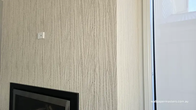 Fireplace Wallpaper Installation