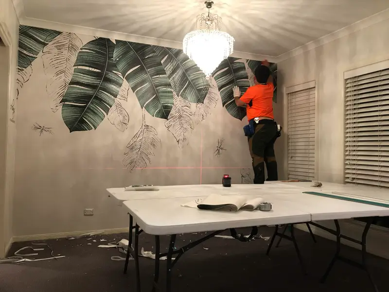 Kids Room Wallpaper Installation