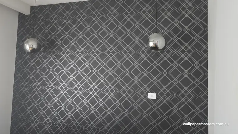Bedroom Wallpaper Installation