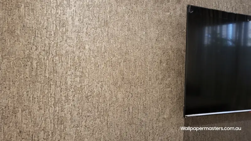 TV Back Wallpaper Installation